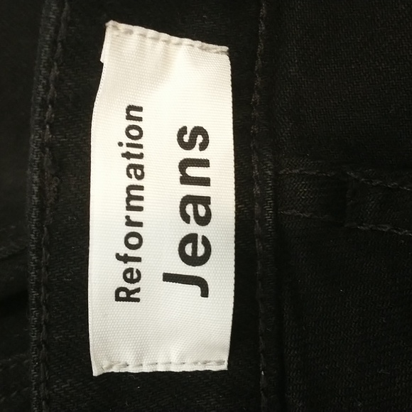 Reformation jeans black Emilia crop jeans - Picture 3 of 5